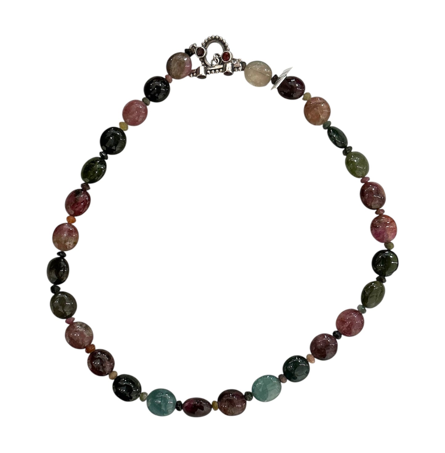 30723A Tourmaline Sterling Silver Necklace