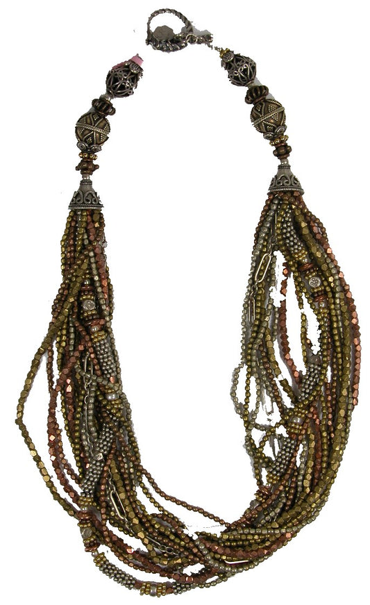 Brass Copper Sterling Silver Vermeil Necklace