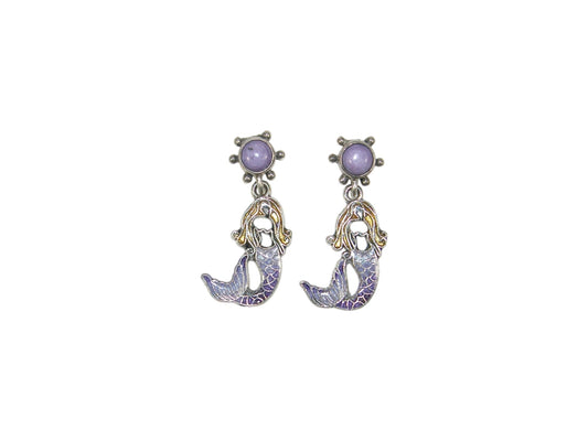1011 Mermaid Sterling Silver Earrings