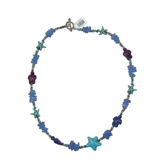 13001 Stained Seaglass Sterling Silver Necklace