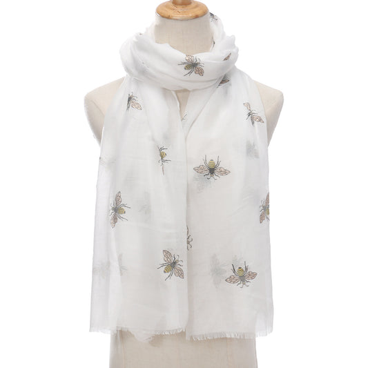 White Bee Scarf GF4408