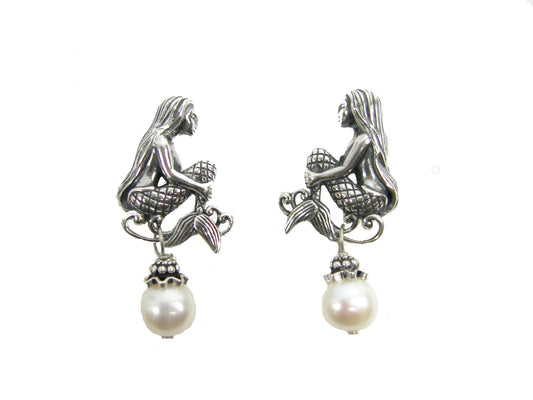 17408 Mermaid Sterling Silver Earrings