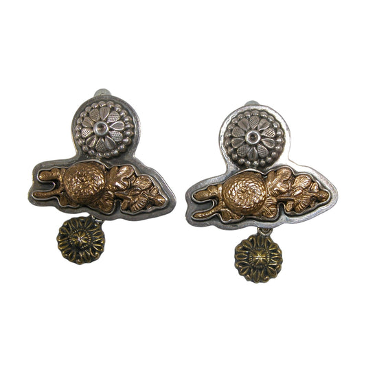 17683 Floral Sterling Silver Earrings