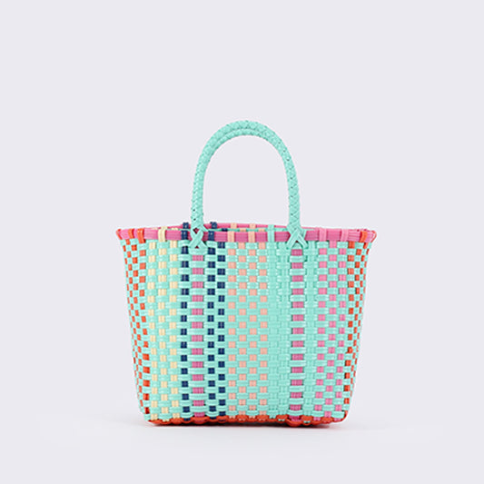 Woven Beach Bag Shades of Summer Tote Handbag GF4416