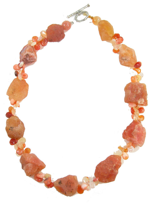 Carnelian Sterling Silver Necklace