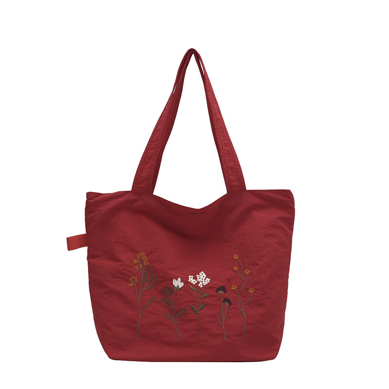 Embroidered RedTote Bag GF5020 Floral