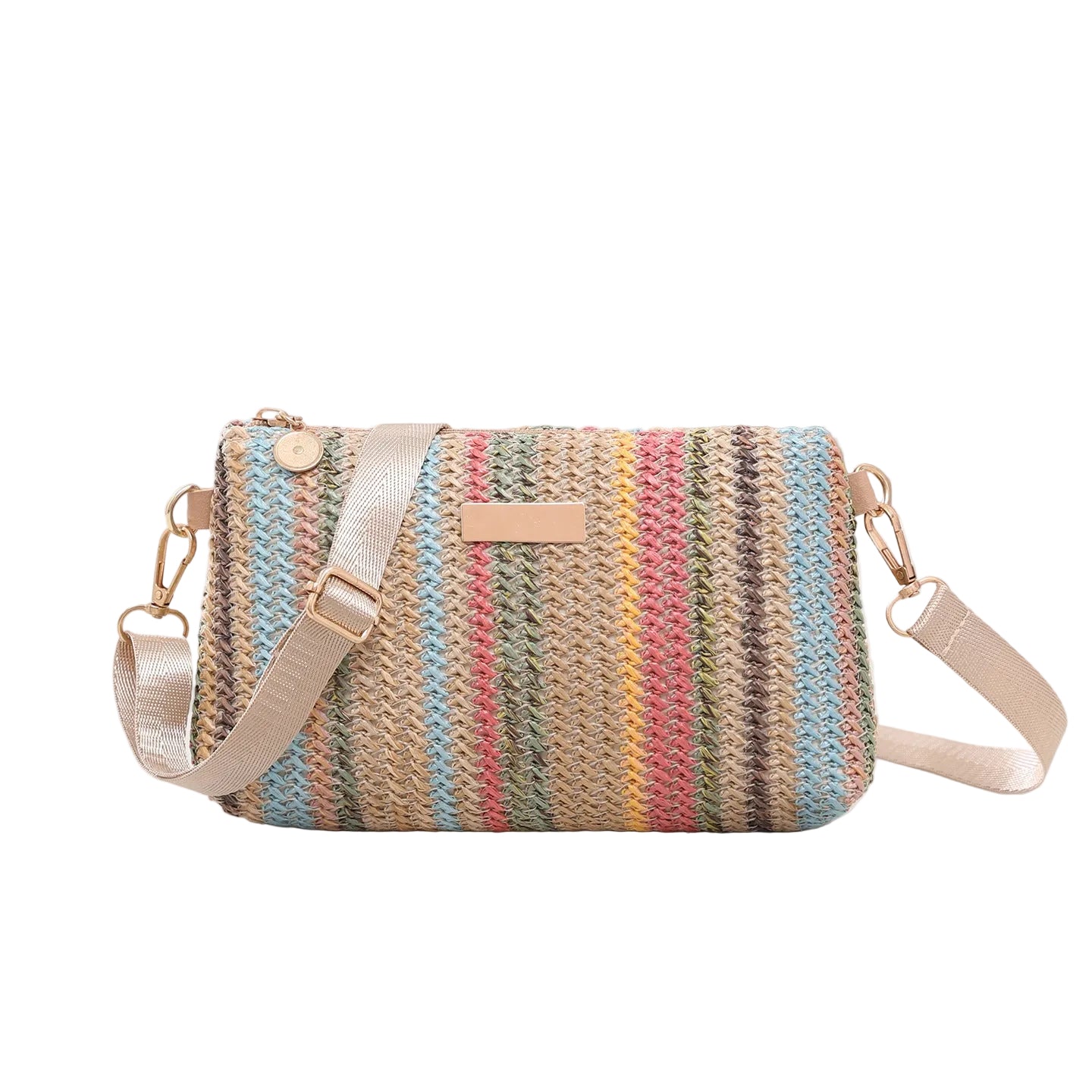 Woven Make Up Bag Clutch Striped GF5002