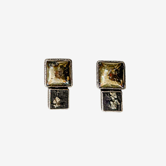 20559 Slade Pyrite, Chalco Pyrite Earrings