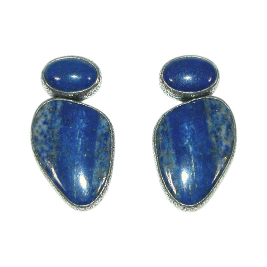 Blue Lapis Sterling Silver Earrings