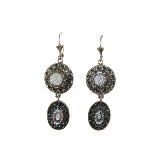 20868L Mother of Pearl Drop Sterling Silver Earrings