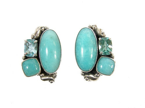 Amazonite Blue Topaz Sterling Silver