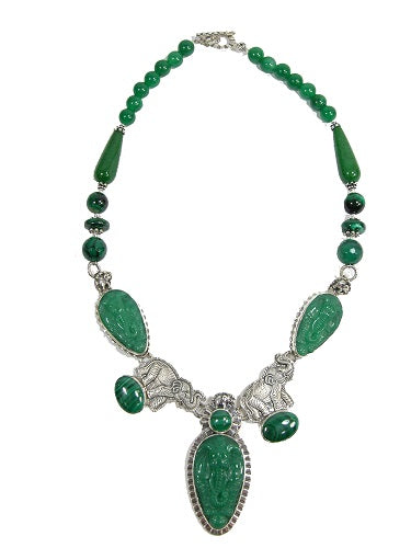 Malachite Green Onyx Green Agate Sterling Silver