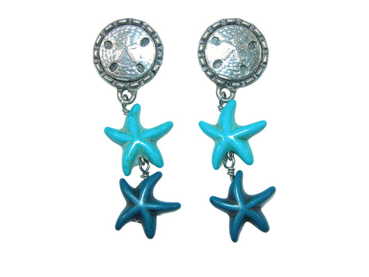 29265 Starfish Sterling Silver Earrings