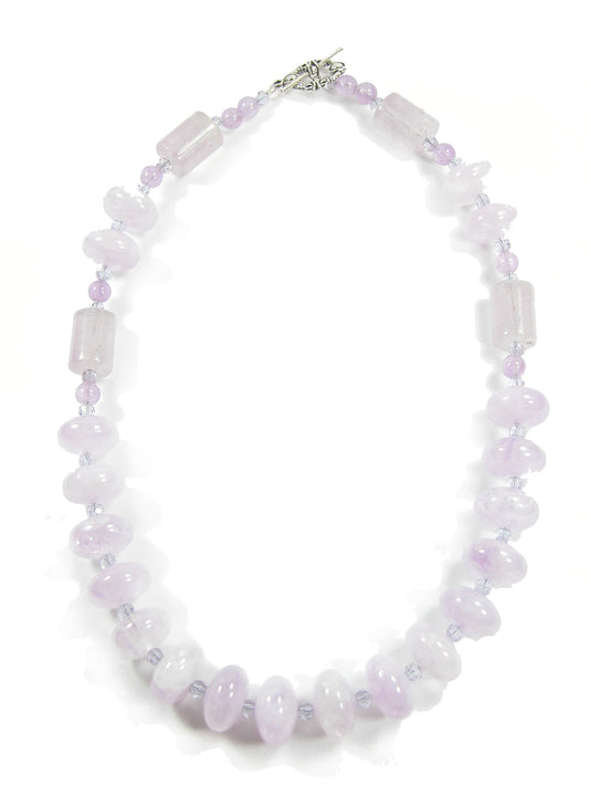 Cape Amethyst Bead Crystal Necklace