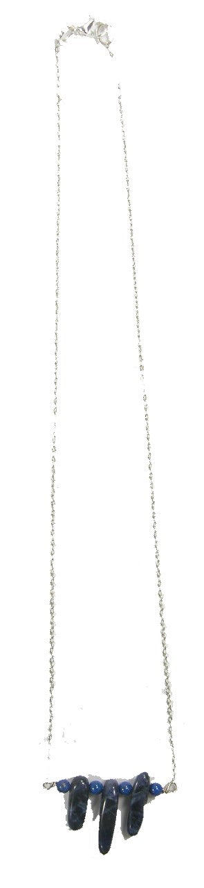 Sodalite Three Stone Necklace