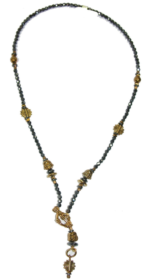 Baule brass buddha head Necklace