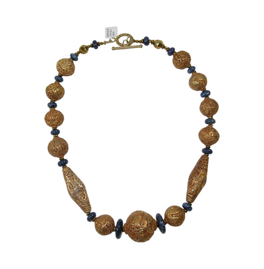 30483 Beaded Sterling Silver Necklace