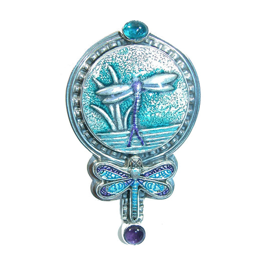 31656 Dragonfly Sterling Silver Pin and Pendant