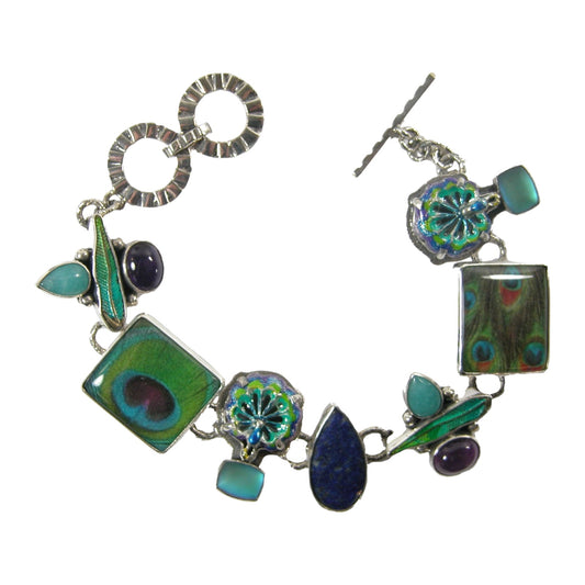 30365 Peacock Tile Bracelet