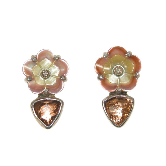 32162 Floral Sterling Silver Earrings