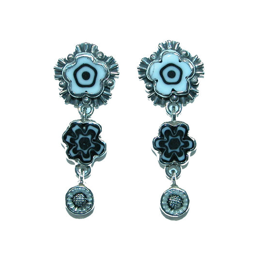 32252 Flower Sterling Silver Earrings