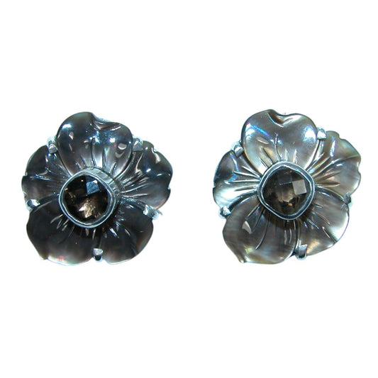 32257A Mother of Pearl Flower Earrings