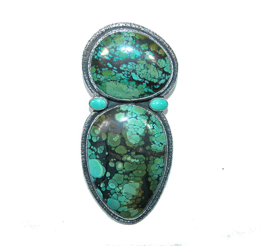 32447 Turquoise Sterling Silver Pin Pendant