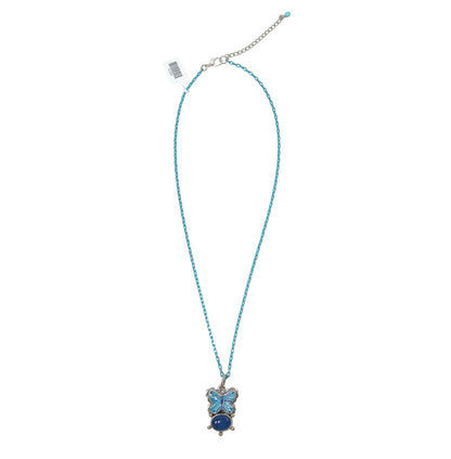 32986 Hand Enameling Butterfly Necklace