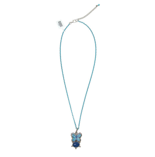 32986 Hand Enameling Butterfly Necklace