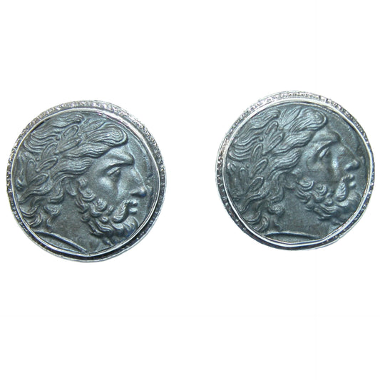 33428 Vintage Coin Sterling Silver Earrings
