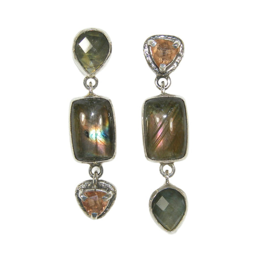 33435 Labradorite Sterling Silver Earrings