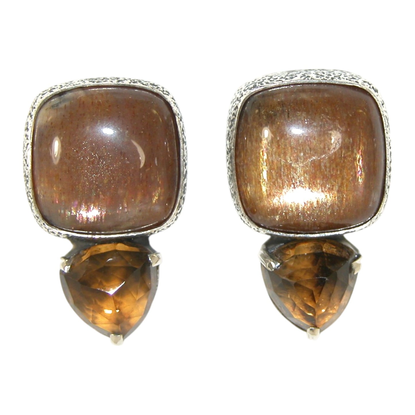 33441 Whiskey Topaz Sterling Silver Earrings