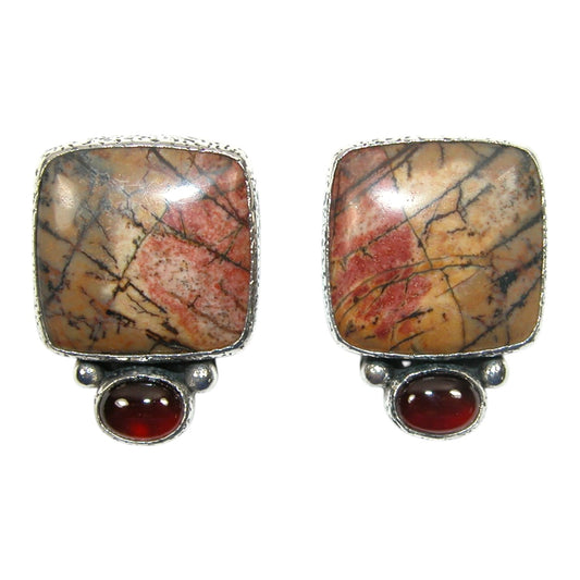 33444 Carnelian Sterling Silver Earrings
