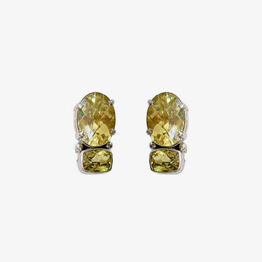 33458 Lemon Citrine, Celestial Quartz Earrings