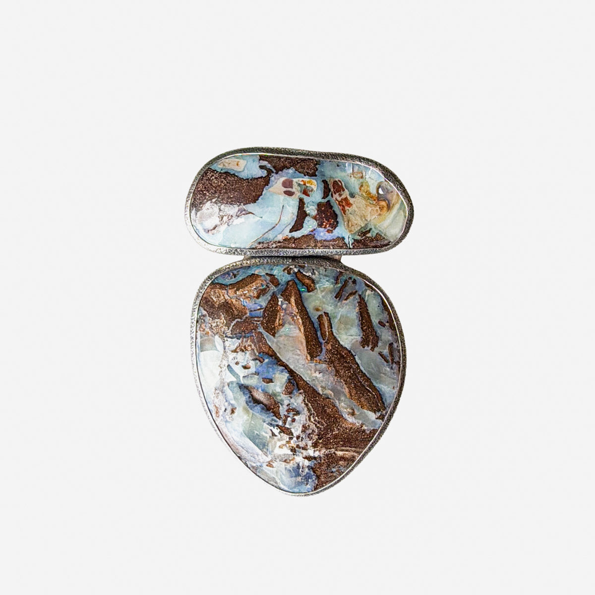 33585 Two-Stone Boulder Opal Pin / Pendant