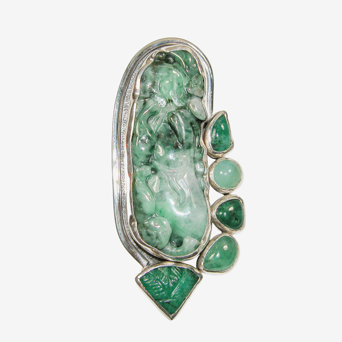33959 Hand-Carved Jade Pin / Pendant