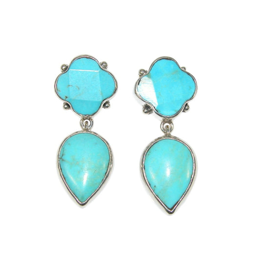 34122 Turquoise Sterling Silver Earrings