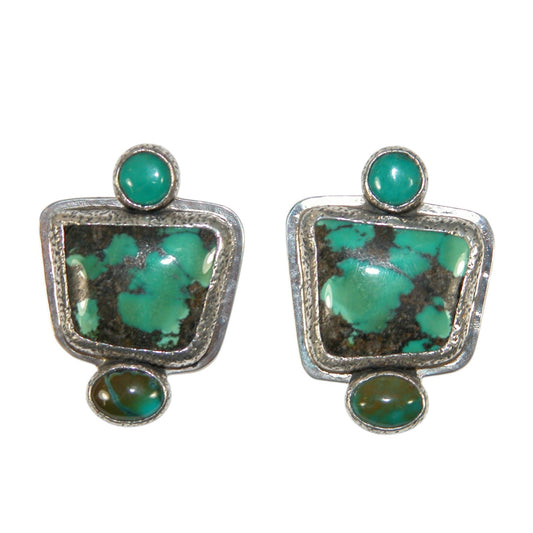 34129 Turquoise Sterling Silver Earrings
