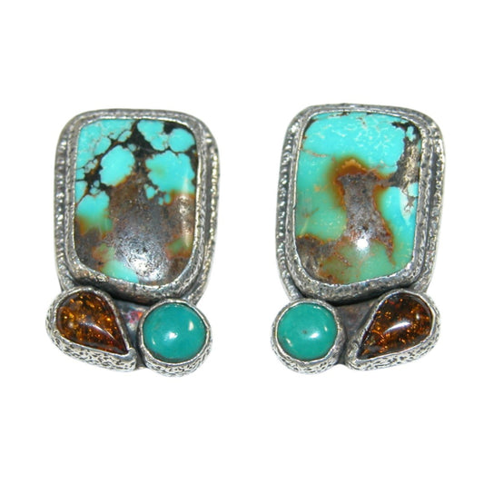 34136 Turquoise Sterling Silver Earrings