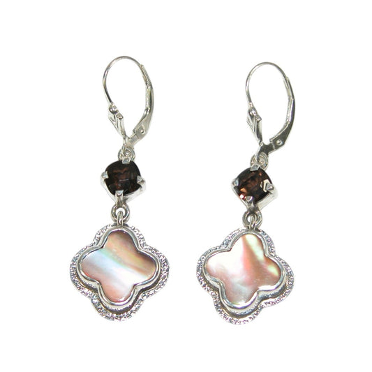34140L Mother of Pearl Sterling Silver Earrings