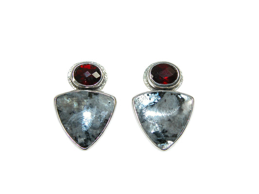 34146 Norwegian Moonstone Sterling Silver Earrings