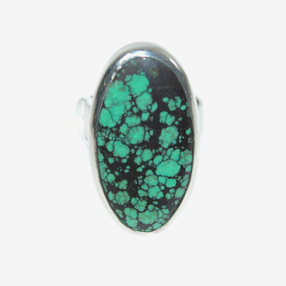 34171 Turquoise Resizable Sterling Silver Ring