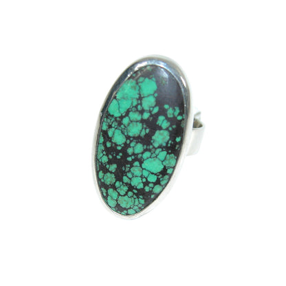 34171 Turquoise Resizable Sterling Silver Ring