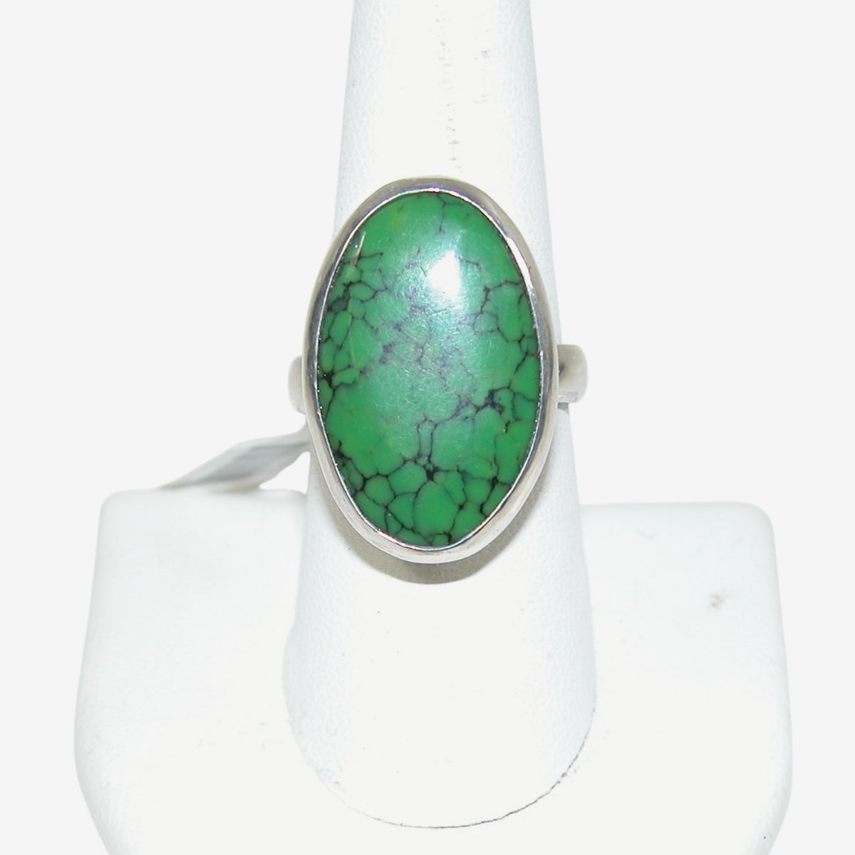 34173 Copper Green Turquoise Sterling Silver Ring