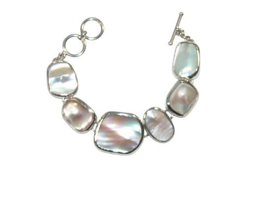 34175 Mother of Pearl Sterling Silver Bracelet