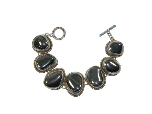 34196A Hematite Sterling Silver Bracelet