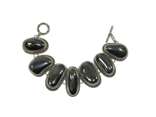 34196 Hematite Sterling Silver Bracelet