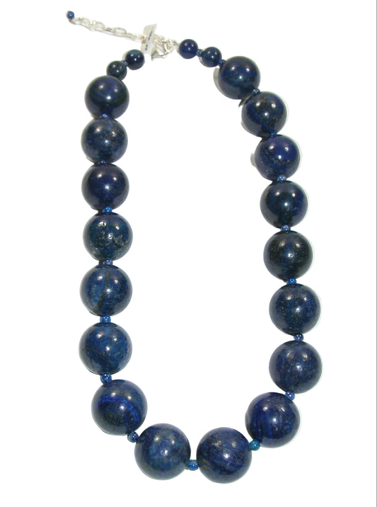 34333 Lapis Sterling Silver Necklace