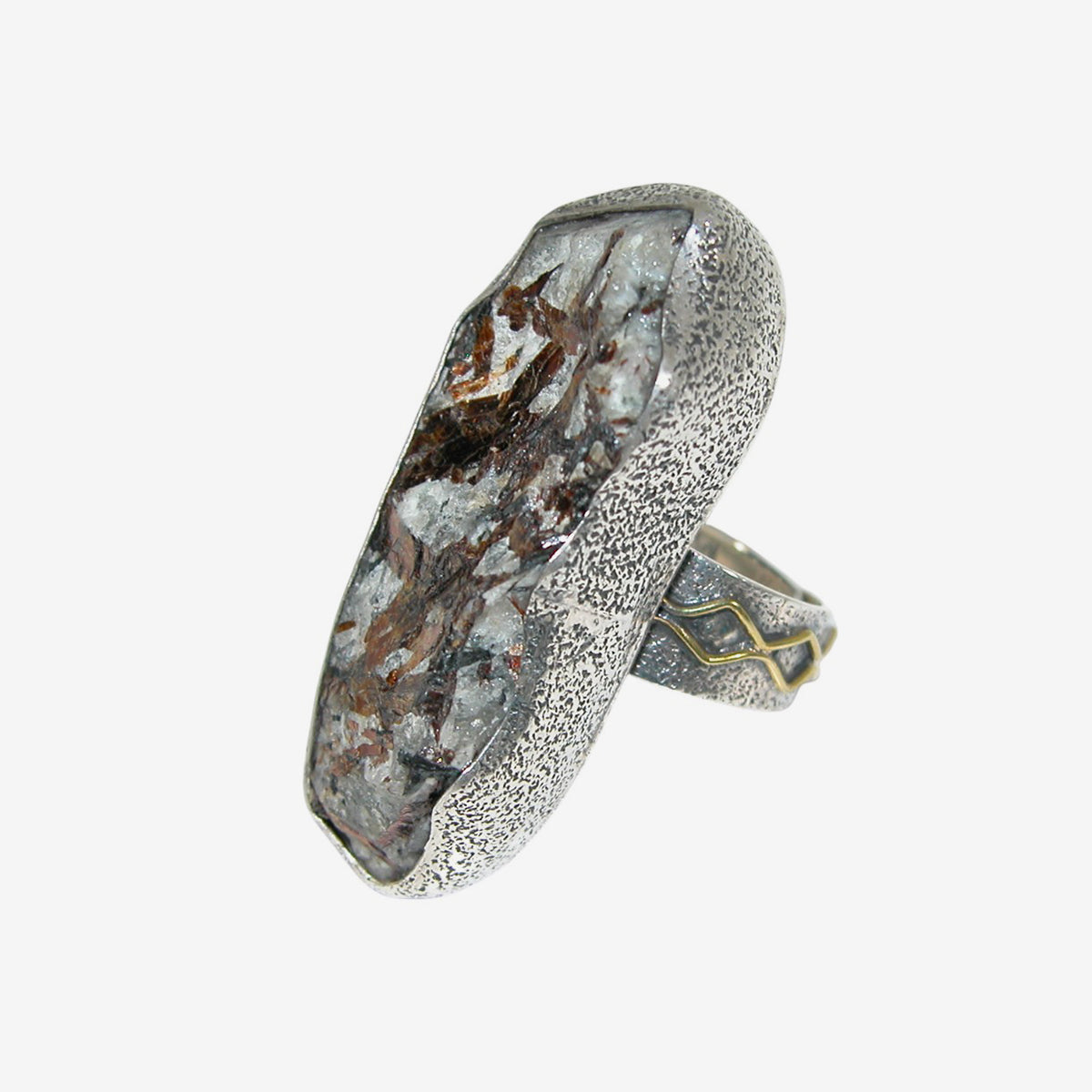34338 Astrophyllite Sterling Silver Ring