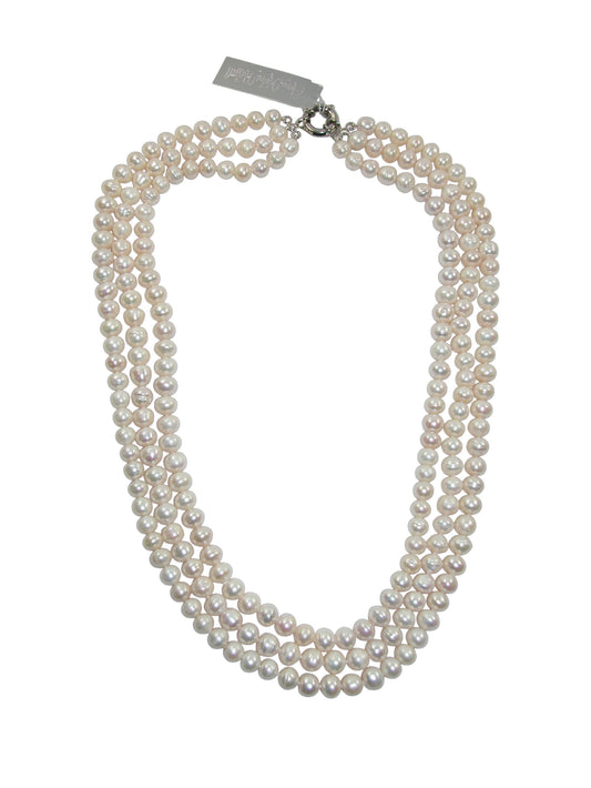 34416 Three-Strand Freshwater Pearl Necklace